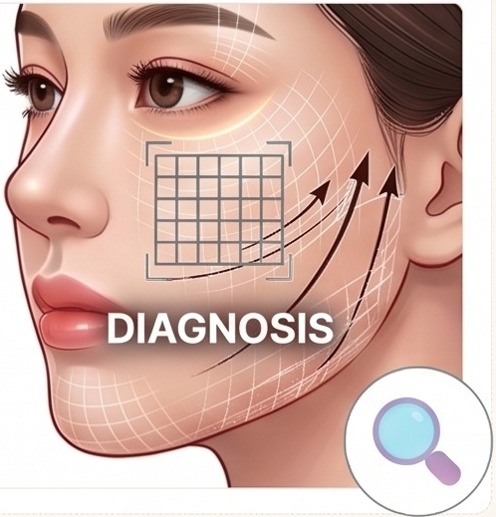 STEP 01 진단 — 흉터 종류와 깊이를 진단